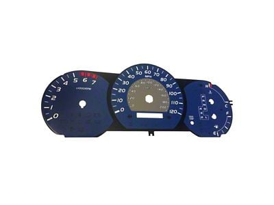 US Speedo Daytona Edition Gauge Face; MPH; Blue (05-08 Tacoma w/ Automatic Transmission)