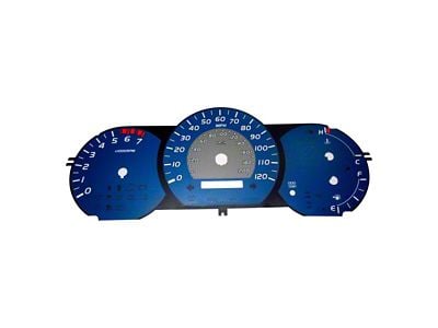 US Speedo Daytona Edition Gauge Face; MPH; Blue (09-11 Tacoma w/ Manual Transmission)