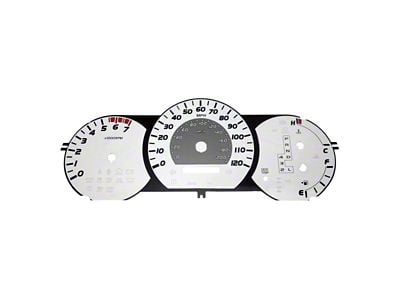 US Speedo Daytona Edition Gauge Face; MPH; White (05-08 Tacoma w/ Automatic Transmission)