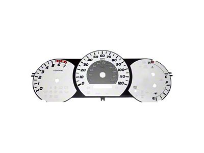 US Speedo Daytona Edition Gauge Face; MPH; White (05-08 Tacoma w/ Manual Transmission)