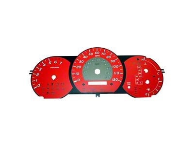 US Speedo Daytona Edition Gauge Face; MPH; White (12-14 Tacoma w/ Automatic Transmission)