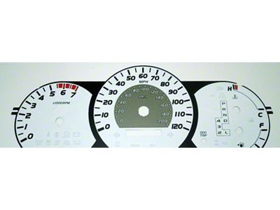 US Speedo Daytona Edition Gauge Face; MPH; Yellow (05-08 Tacoma w/ Manual Transmission)