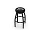 30-Inch Swivel Counter Stool with Jeep Logo; Black Wrinkle
