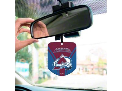 Air Fresheners with Colorado Avalanche Logo; Burgandy