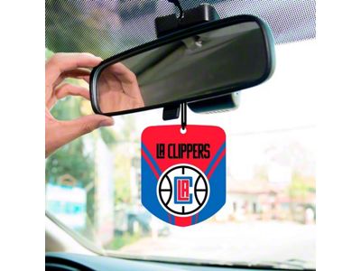 Air Fresheners with Los Angeles Clippers Logo; Red