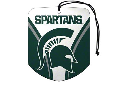 Air Fresheners with Michigan State University Logo; Green