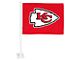 Car Flag with Kansas City Chiefs Logo; Red (Universal; Some Adaptation May Be Required)