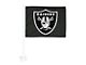 Car Flag with Las Vegas Raiders Logo; Black (Universal; Some Adaptation May Be Required)