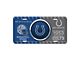 Embossed Metal License Plate with Indianapolis Colts Logo; Blue / Gray (Universal; Some Adaptation May Be Required)