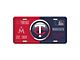 Embossed Metal License Plate with Minnesota Twins Logo; Red / Navy (Universal; Some Adaptation May Be Required)