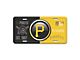 Embossed Metal License Plate with Pittsburgh Pirates Logo; Black / Yellow (Universal; Some Adaptation May Be Required)