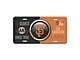 Embossed Metal License Plate with San Francisco Giants Logo; Black / Orange (Universal; Some Adaptation May Be Required)