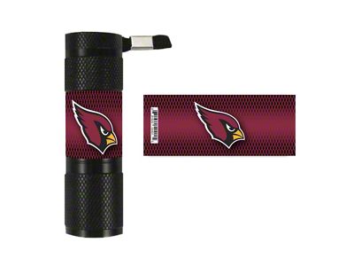 Flashlight with Arizona Cardinals Logo; Red