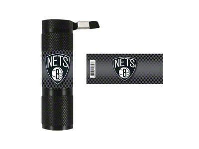 Flashlight with Brooklyn Nets Logo; Black