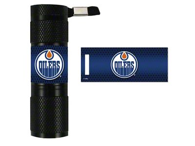 Flashlight with Edmonton Oilers Logo; Navy