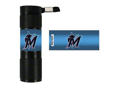 Flashlight with Miami Marlins Logo; Blue