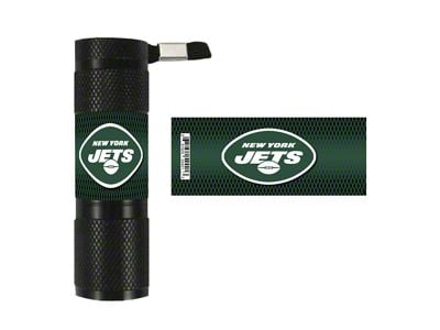 Flashlight with New York Jets Logo; Green