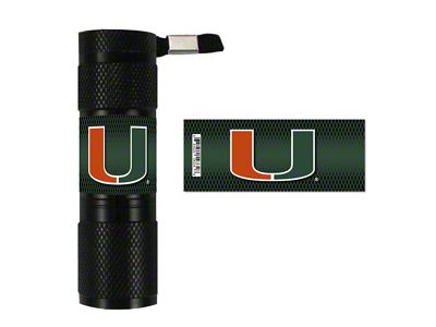 Flashlight with University of Miami Logo; Green