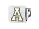 Hitch Cover with Appalachian State University Logo; Chrome (Universal; Some Adaptation May Be Required)