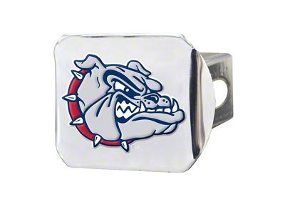 Hitch Cover with Gonzaga University Logo; Chrome (Universal; Some Adaptation May Be Required)