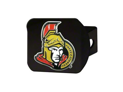 Hitch Cover with Ottawa Senators Logo; Black (Universal; Some Adaptation May Be Required)