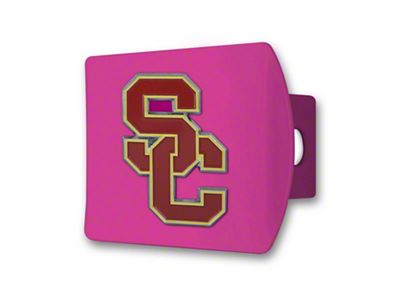 Hitch Cover with Southern California Logo; Pink (Universal; Some Adaptation May Be Required)