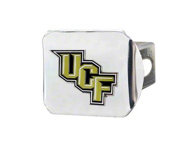 Hitch Cover with University of Central Florida Logo; Chrome (Universal; Some Adaptation May Be Required)