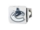 Hitch Cover with Vancouver Canucks Logo; Chrome (Universal; Some Adaptation May Be Required)