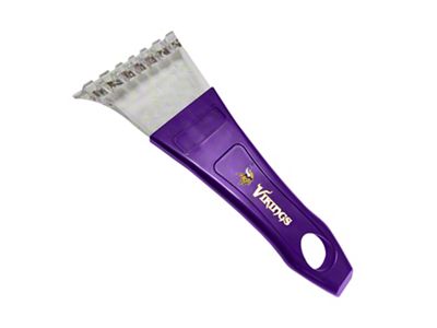 Ice Scaper with Minnesota Vikings Logo; Purple