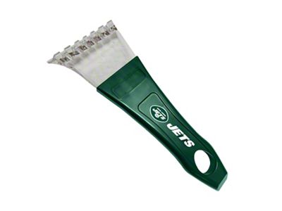 Ice Scaper with New York Jets Logo; Green