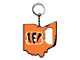 Keychain Bottle Opener with Cincinnati Bengals Logo; Orange