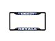 License Plate Frame with Kansas City Royals Logo; Black and Blue (Universal; Some Adaptation May Be Required)