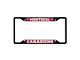 License Plate Frame with Montreal Canadiens Logo; Black and Red (Universal; Some Adaptation May Be Required)