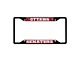 License Plate Frame with Ottawa Senators Logo; Black and Red (Universal; Some Adaptation May Be Required)