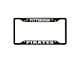 License Plate Frame with Pittsburgh Pirates Logo; Black and Black (Universal; Some Adaptation May Be Required)