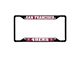 License Plate Frame with San Francisco 49ers Logo; Black and Red (Universal; Some Adaptation May Be Required)