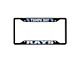 License Plate Frame with Tampa Bay Rays Logo; Black and Navy (Universal; Some Adaptation May Be Required)