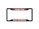 License Plate Frame with Texas Tech University Logo; Black and Red (Universal; Some Adaptation May Be Required)