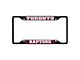 License Plate Frame with Toronto Raptors Logo; Black and Red (Universal; Some Adaptation May Be Required)