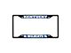 License Plate Frame with University of Kentucky Logo; Black and Blue (Universal; Some Adaptation May Be Required)