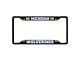 License Plate Frame with University of Michigan Logo; Black and Blue (Universal; Some Adaptation May Be Required)