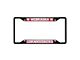 License Plate Frame with University of Nebraska Logo; Black and Red (Universal; Some Adaptation May Be Required)