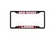 License Plate Frame with University of New Mexico Logo; Black and Red (Universal; Some Adaptation May Be Required)