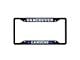 License Plate Frame with Vancouver Canucks Logo; Black and Navy (Universal; Some Adaptation May Be Required)