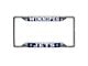 License Plate Frame with Winnipeg Jets Logo; Chrome (Universal; Some Adaptation May Be Required)