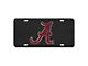 License Plate with University of Alabama Logo; Black (Universal; Some Adaptation May Be Required)