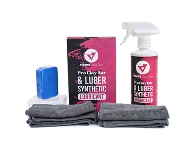 Pro Clay Bar and Luber Synthetic Lubricant with Microfiber Towel; 16-Ounce