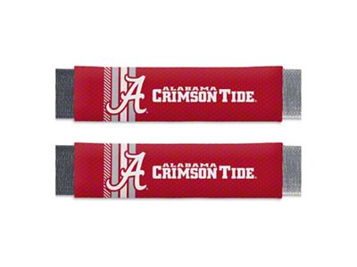 Rally Seatbelt Pads with Alabama Logo; Crimson (Universal; Some Adaptation May Be Required)