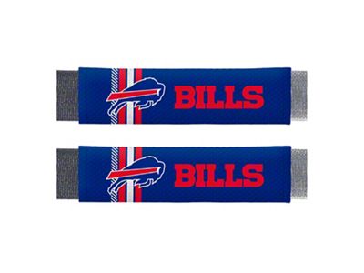 Rally Seatbelt Pads with Buffalo Bills Logo; Blue (Universal; Some Adaptation May Be Required)