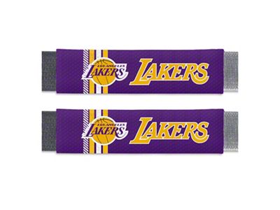 Rally Seatbelt Pads with Los Angeles Lakers Logo; Purple (Universal; Some Adaptation May Be Required)